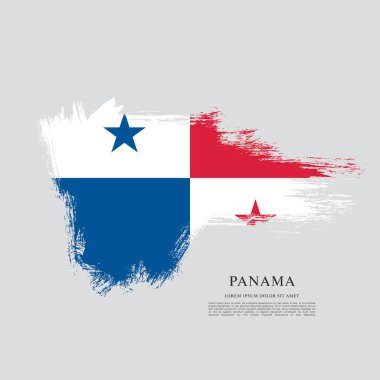 Panama şablon bayrağı 