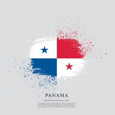 Panama şablon bayrağı 