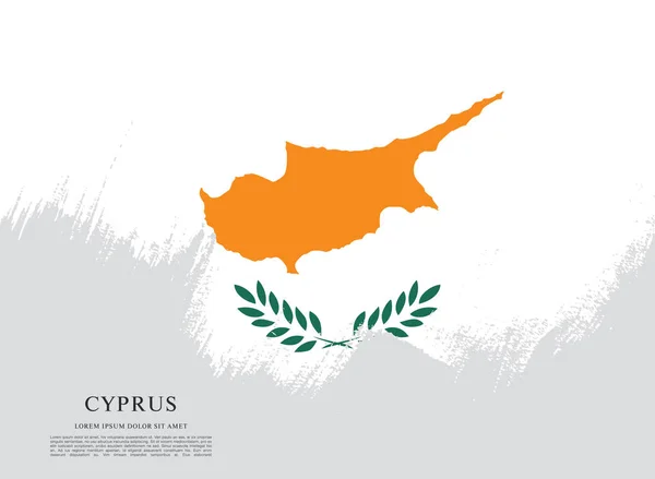 Vlag van Cyprus sjabloon — Stockvector