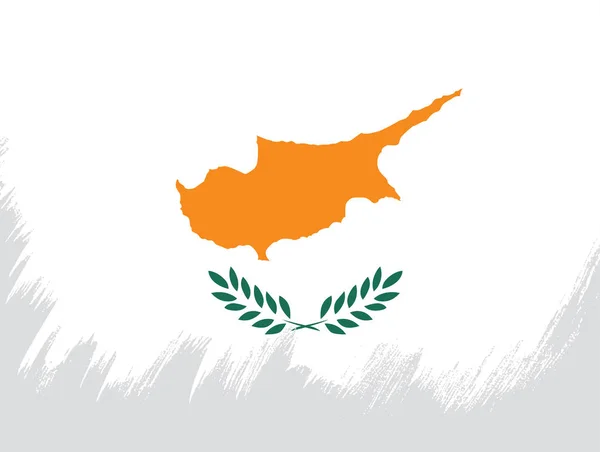 Bandiera di Cipro modello — Vettoriale Stock