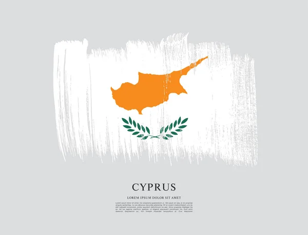 Vlag van Cyprus sjabloon — Stockvector