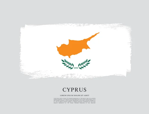 Flaga Cypru szablonu — Wektor stockowy