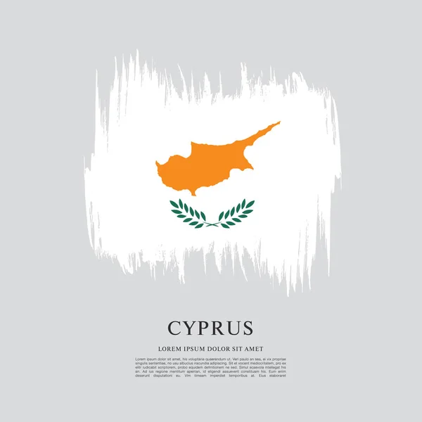 Flaga Cypru szablonu — Wektor stockowy