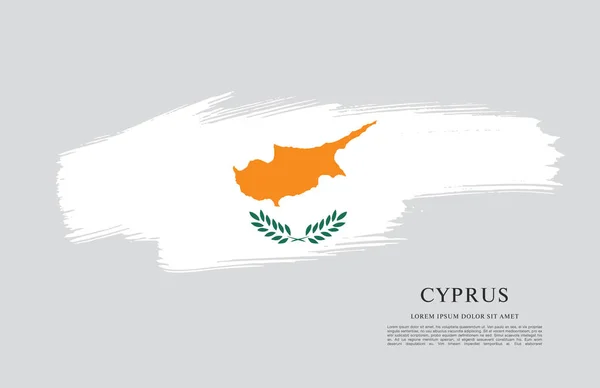 Vlag van Cyprus sjabloon — Stockvector