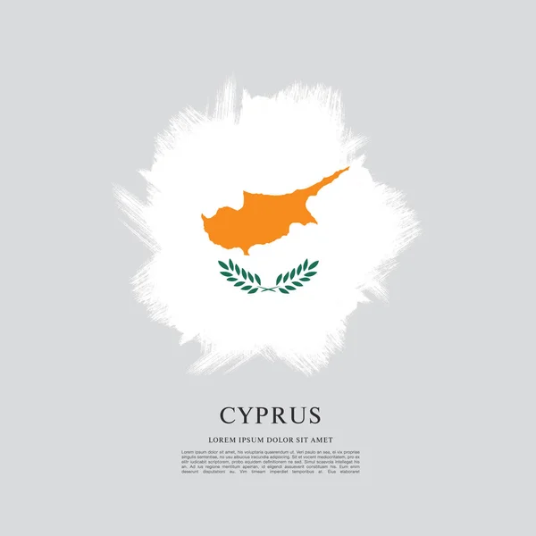 Vlag van Cyprus sjabloon — Stockvector