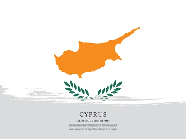 Gabarit Drapeau de Chypre — Image vectorielle