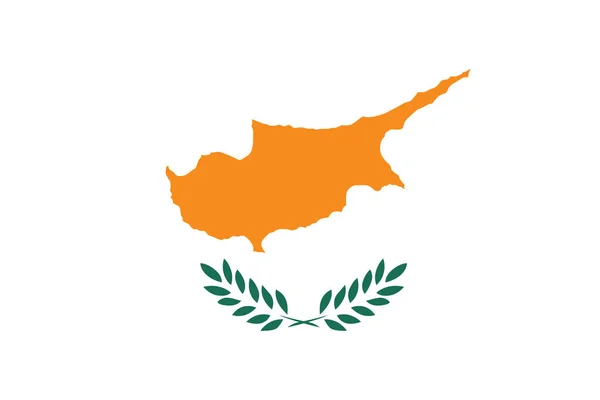 Прапор Кіпру шаблон — стоковий вектор