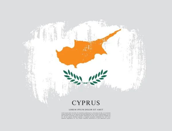 Vlag van Cyprus sjabloon — Stockvector