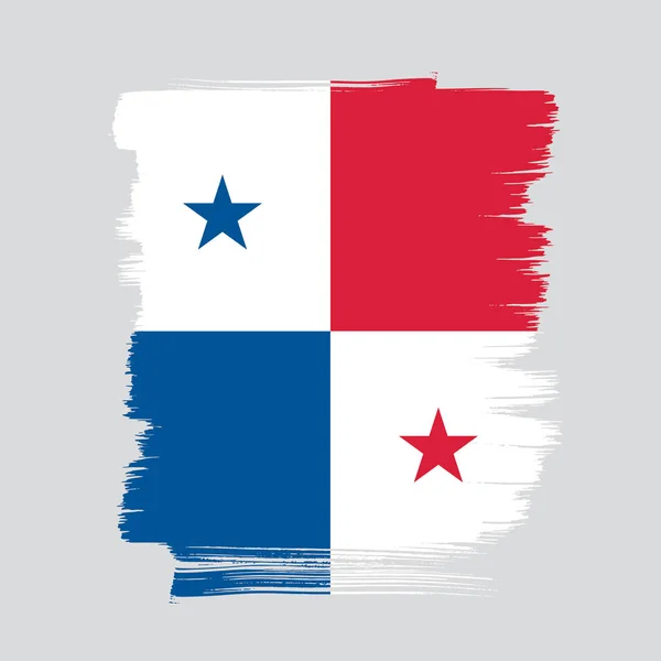 Plantilla Bandera de Panamá — Vector de stock