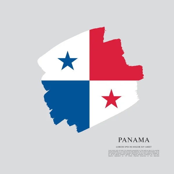 Plantilla Bandera de Panamá — Archivo Imágenes Vectoriales