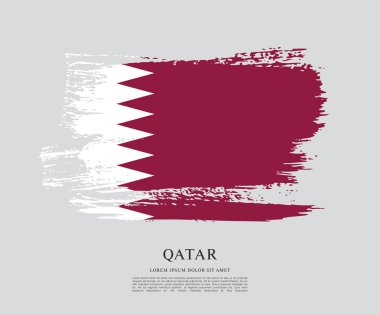 Katar bayrak şablonu