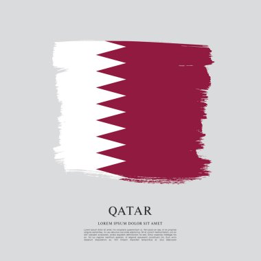 Katar bayrak şablonu