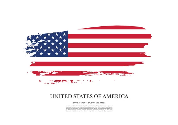 Design der US-Flagge — Stockvektor