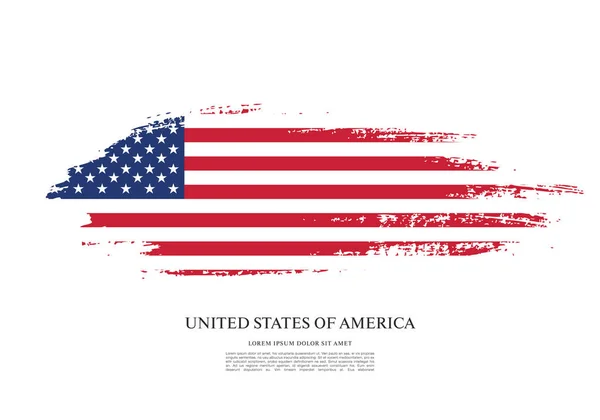 Design der US-Flagge — Stockvektor