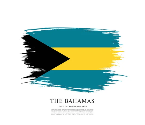 Design, Bahama-szigetek lobogó szerinti elrendezés — Stock Vector