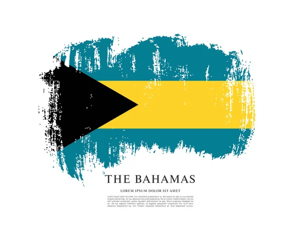 Design of bahamas Flag card — Stock Vector