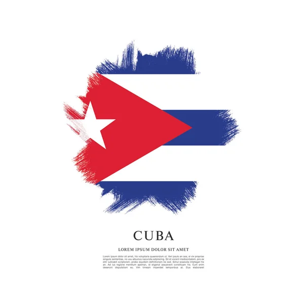 Diseño del icono de la bandera cubana — Archivo Imágenes Vectoriales