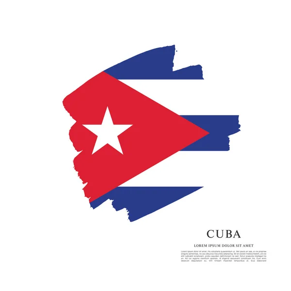 Ícone de bandeira Cuba — Vetor de Stock