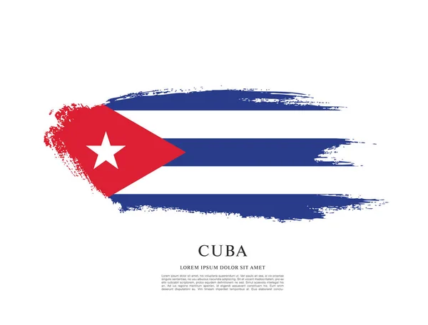 Bandeira de cuba layout — Vetor de Stock