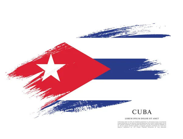 Diseño de la bandera cubana — Archivo Imágenes Vectoriales