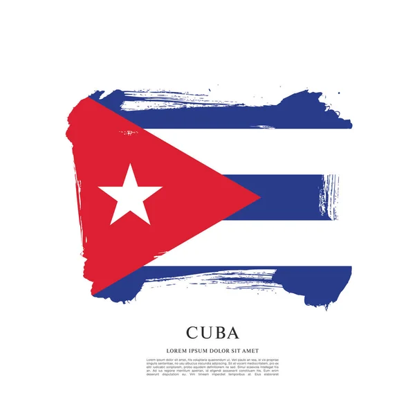 Diseño de la Bandera de Cuba — Archivo Imágenes Vectoriales