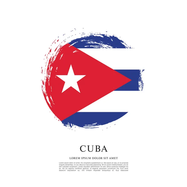 Fondo de la bandera de Cuba — Archivo Imágenes Vectoriales