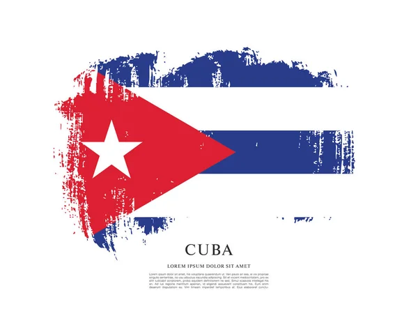 Cuba vlag achtergrond — Stockvector