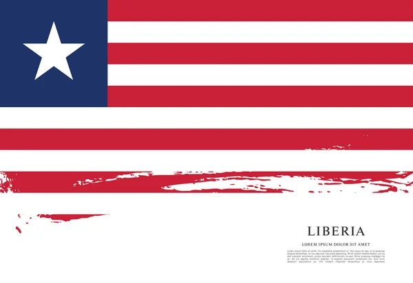 Projekt flagi Liberii — Wektor stockowy