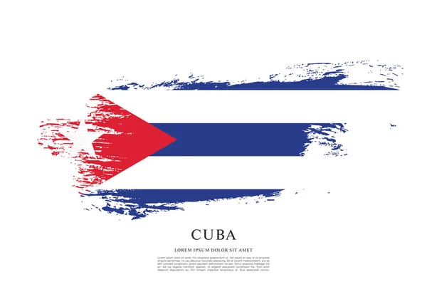 Fondo de la bandera de Cuba — Archivo Imágenes Vectoriales