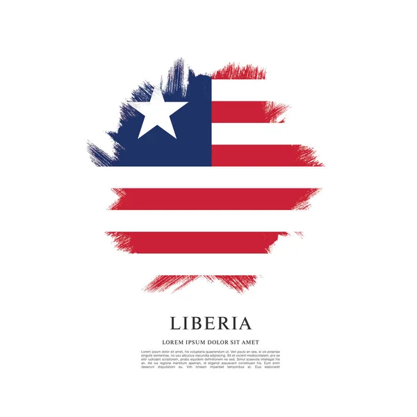 Design of liberia Flag banner — Stock Vector