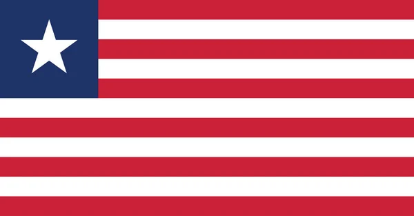 Diseño del diseño de la bandera de Liberia — Vector de stock