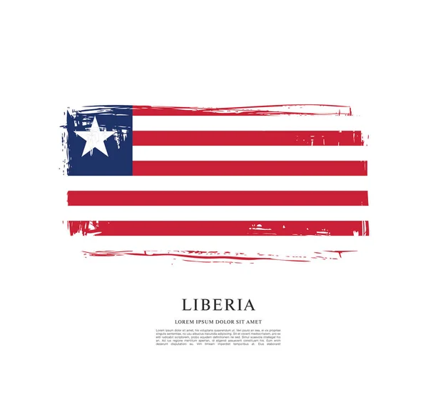 Desenho do emblema da bandeira da Libéria —  Vetores de Stock