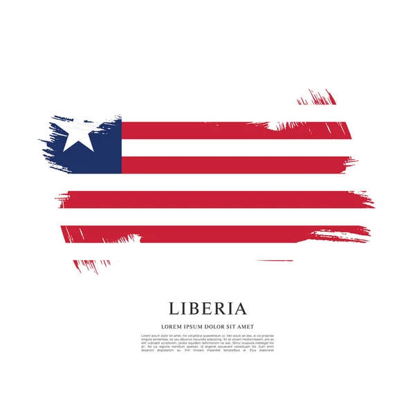 Libéria emblema da bandeira — Vetor de Stock