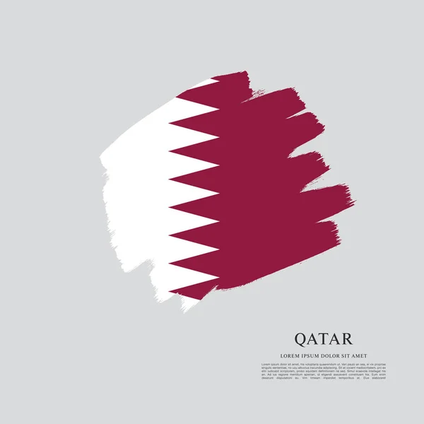 Gestaltung des Flaggenlayouts von Katar — Stockvektor