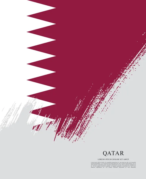 Ontwerp van qatar vlag lay-out — Stockvector