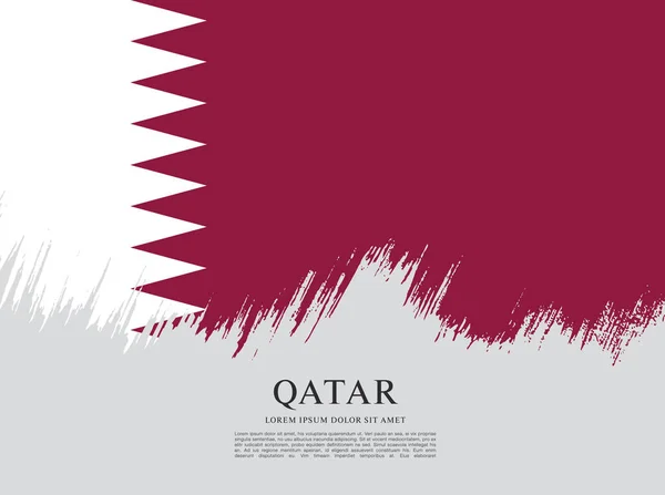 Qatar vlag lay-out — Stockvector