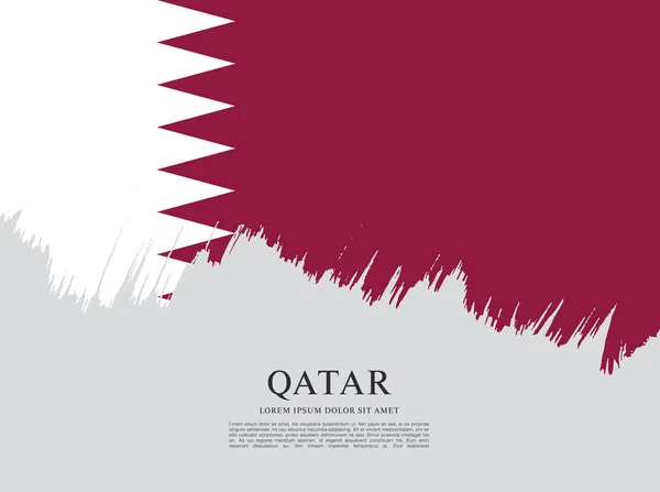 Qatar vlag lay-out — Stockvector