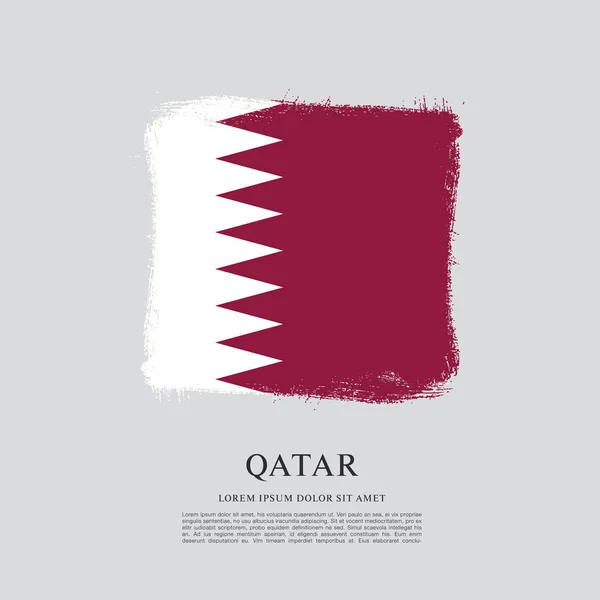 Qatar Flag layout — Stock Vector