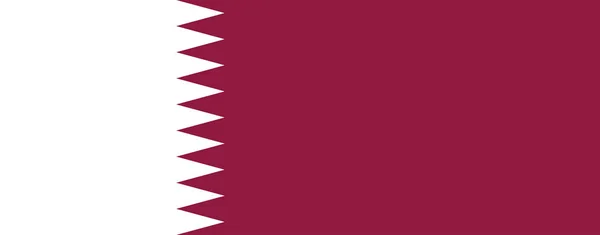 Design of qatar Flag emblem — Stock Vector