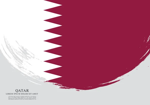 Qatar vlag sjabloon — Stockvector