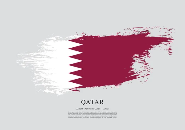 Entwurf der Katar-Flagge — Stockvektor