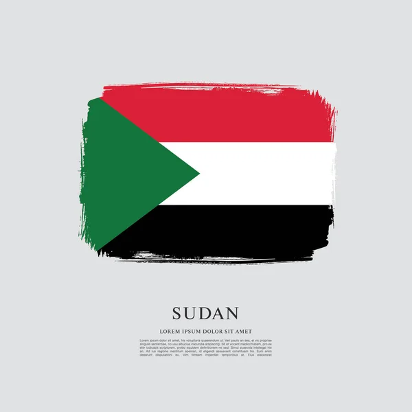 Ontwerp van Soedan vlag banner — Stockvector