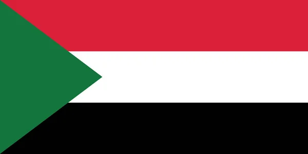 Sudan Diseño de la bandera — Vector de stock