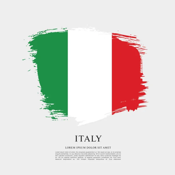 Italy flag layout — Stock Vector