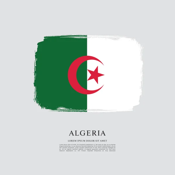 Mise en page drapeau Algérie — Image vectorielle