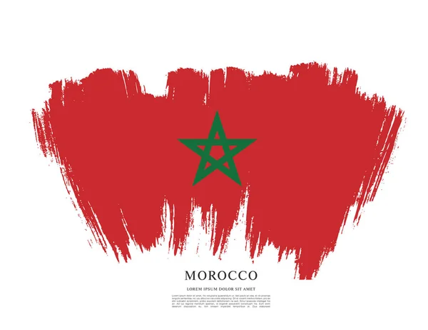 Layout bandeira morocco — Vetor de Stock