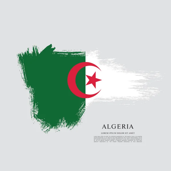 Algerien-Flagge — Stockvektor