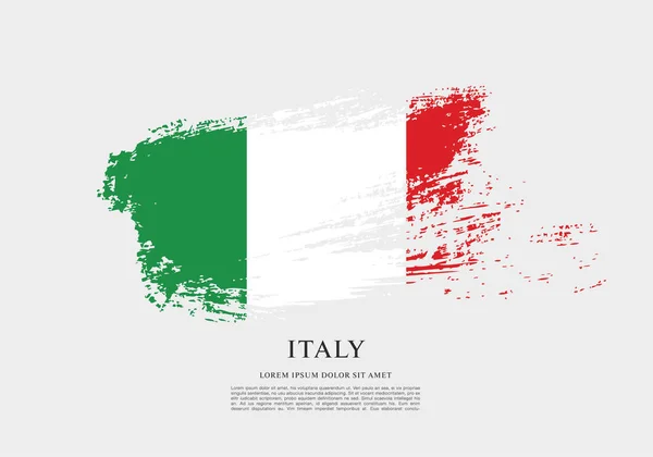 Italien flagga layout — Stock vektor