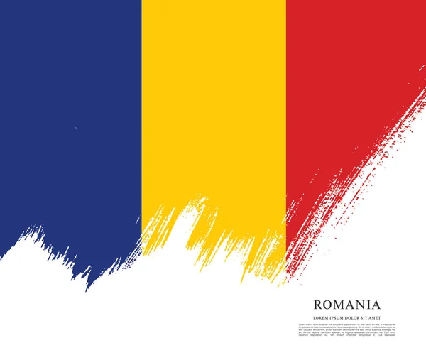 Romania flag layout — Stock Vector