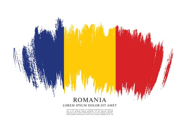 Roemenië vlag lay-out — Stockvector